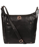 'Miro' Black Leather Shoulder Bag image 1