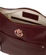 'Miro' Burgundy Leather Shoulder Bag image 4