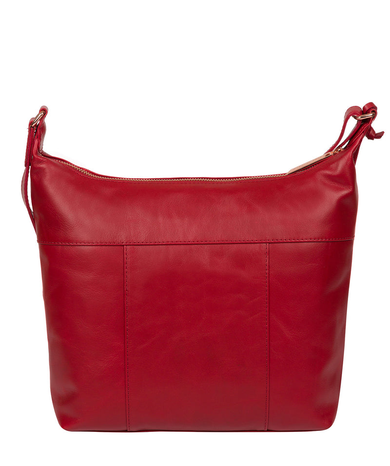 'Miro' Cherry Leather Shoulder Bag image 3