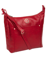 'Miro' Cherry Leather Shoulder Bag image 5