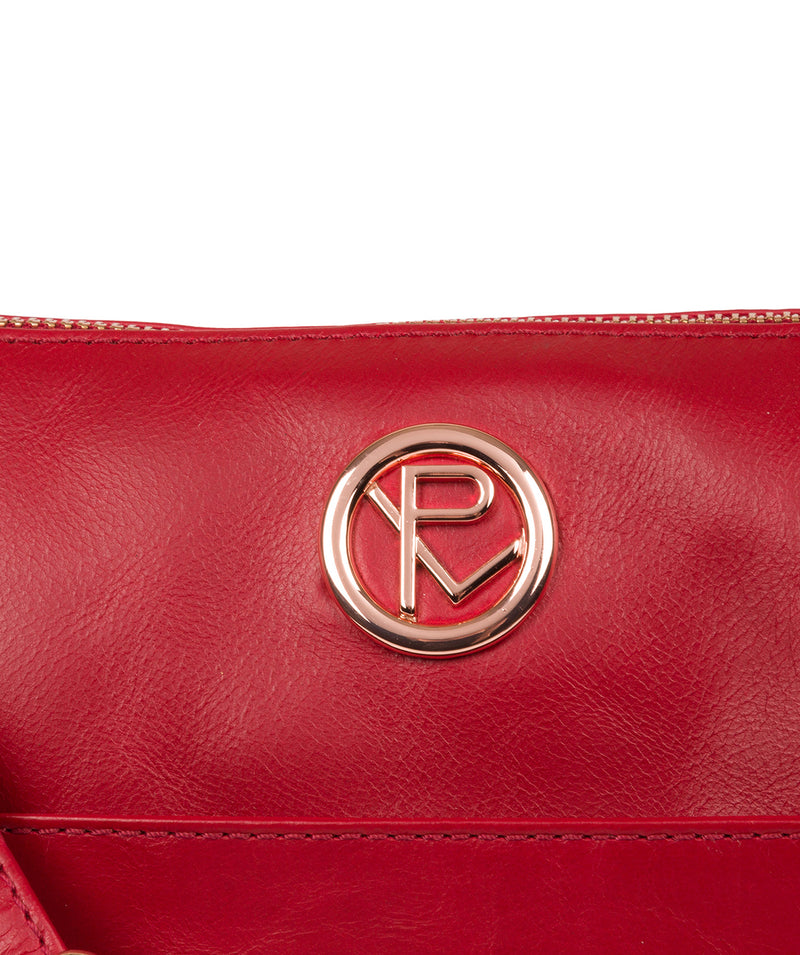 'Miro' Cherry Leather Shoulder Bag image 6