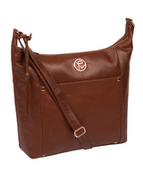 'Miro' Cognac Leather Shoulder Bag image 5