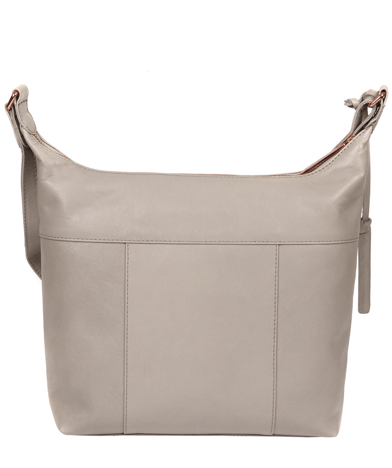 'Miro' Grey Leather Shoulder Bag image 3