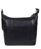 'Miro' Navy Leather Shoulder Bag image 3