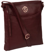 'Gilpin' Burgundy Leather Cross Body Bag image 5