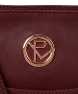 'Gilpin' Burgundy Leather Cross Body Bag image 6