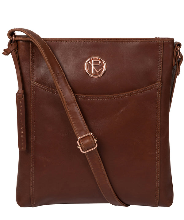 'Gilpin' Cognac Leather Cross Body Bag image 1
