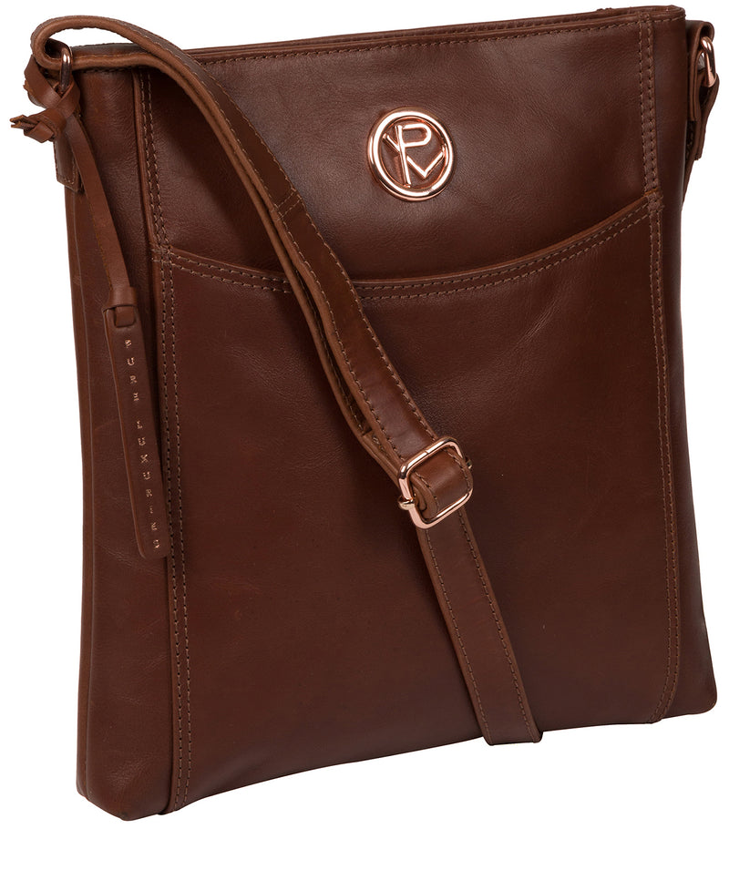 'Gilpin' Cognac Leather Cross Body Bag image 5