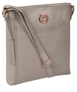 'Gilpin' Grey Leather Cross Body Bag image 5