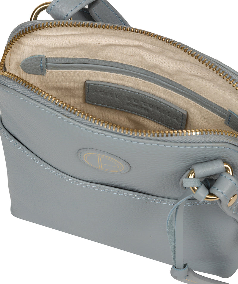 'Orsola' Cashmere Blue Leather Cross Body Bag image 4