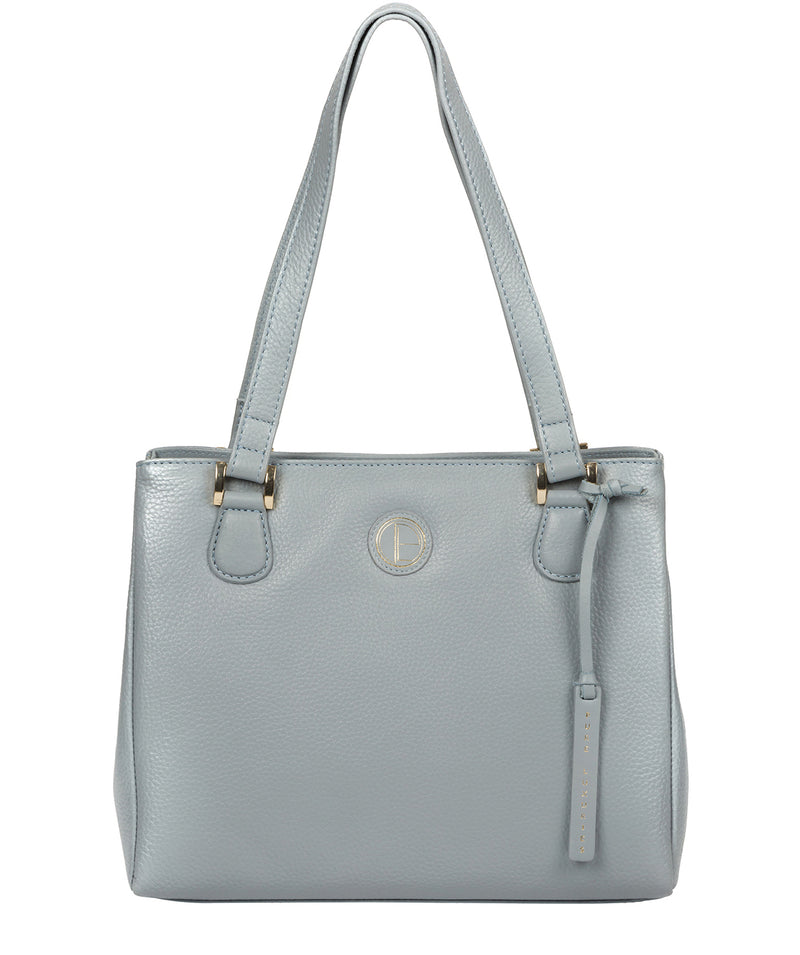 'Milana' Cashmere Blue Leather Handbag image 1