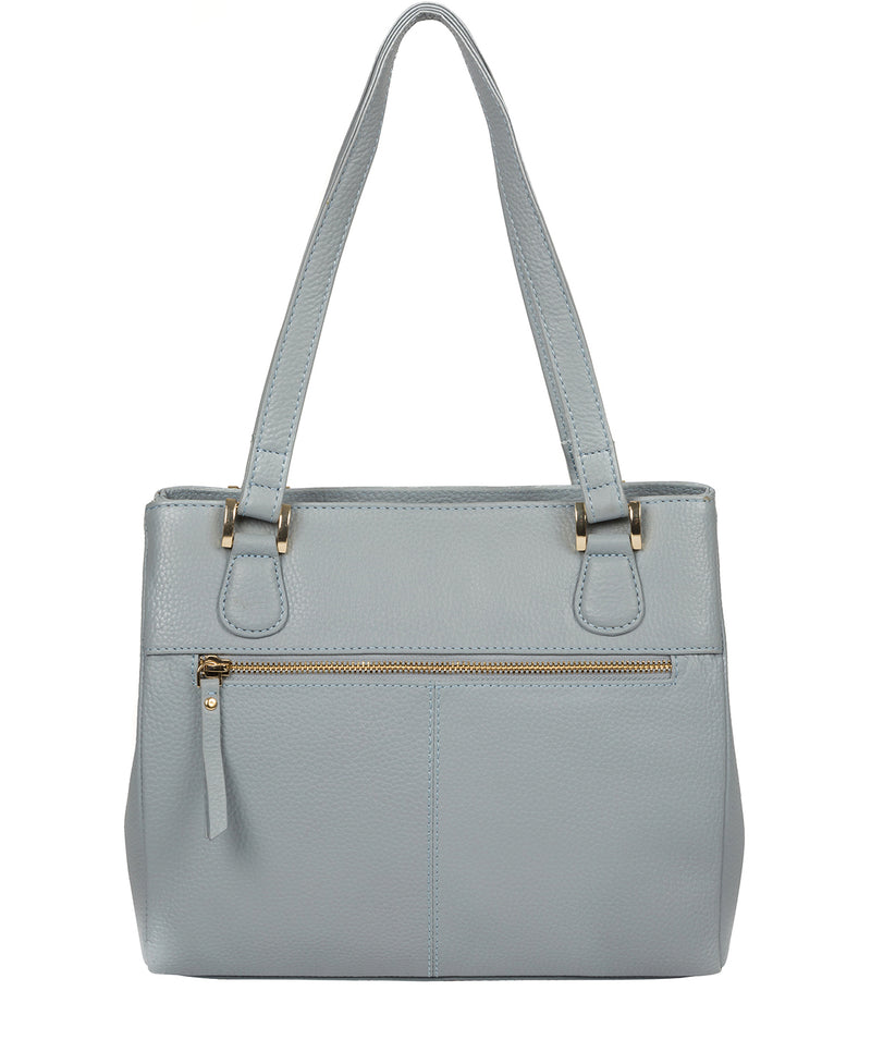 'Milana' Cashmere Blue Leather Handbag image 3