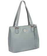 'Milana' Cashmere Blue Leather Handbag image 5