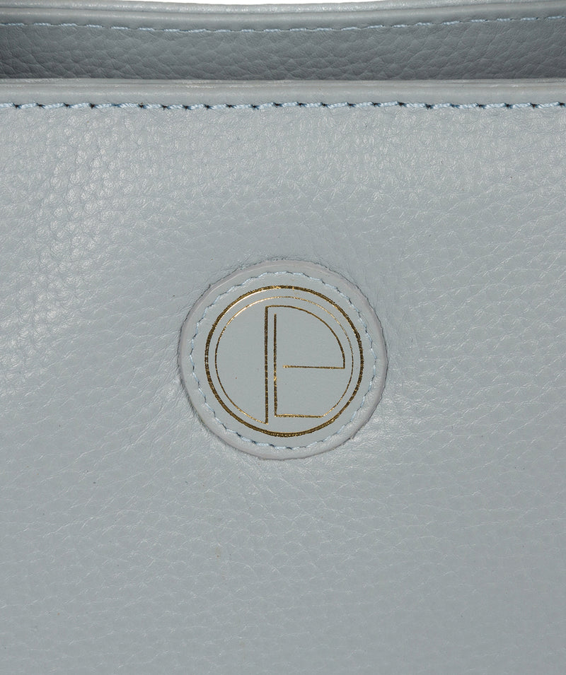 'Milana' Cashmere Blue Leather Handbag image 6