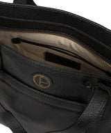 'Dusk' Metallic Blue Steel Leather Shoulder Bag image 4