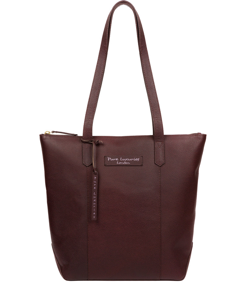 'Blendon' Oxblood Leather Tote Bag image 1