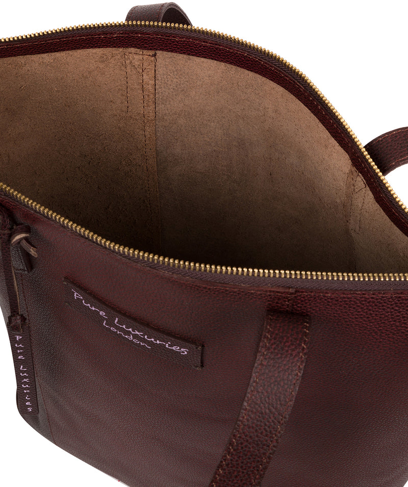 'Blendon' Oxblood Leather Tote Bag image 4