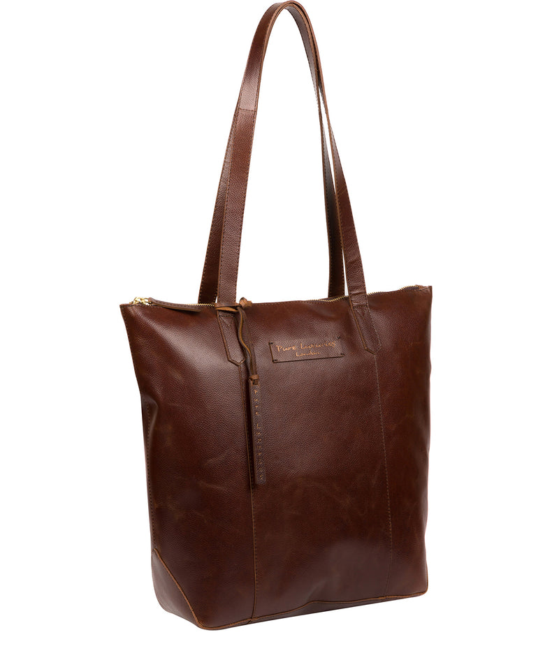 'Blendon' Vintage Brown Leather Tote Bag