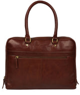 'Harmonia' Chestnut Leather Workbag  image 1