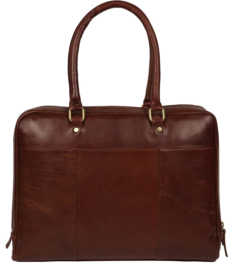 'Harmonia' Chestnut Leather Workbag  image 3