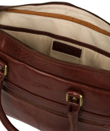 'Harmonia' Chestnut Leather Workbag  image 4