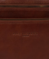 'Athenia' Chestnut Leather Workbag  image 6