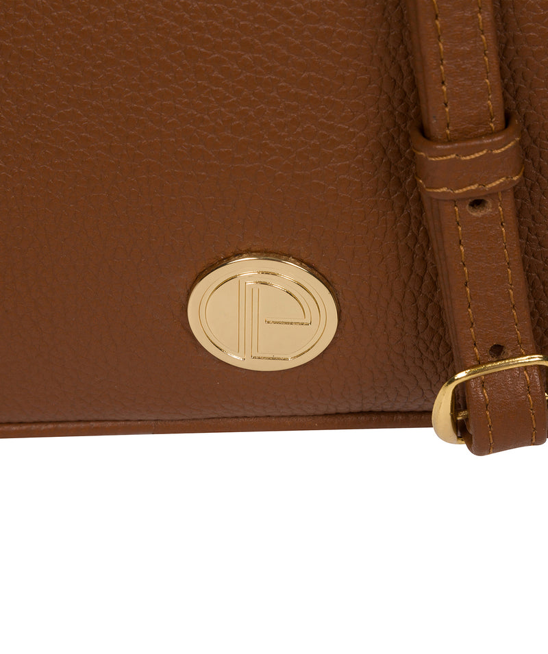 'Pixie' Tan Leather Cross Body Bag image 6