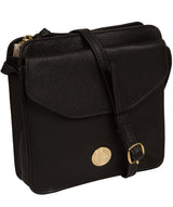 'Coco' Black Leather Cross Body Bag image 5