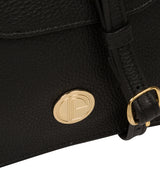 'Coco' Black Leather Cross Body Bag image 6