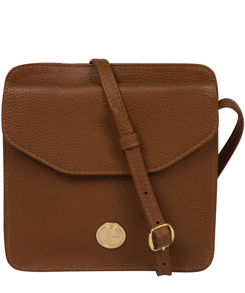 'Coco' Tan Leather Cross Body Bag image 1