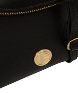 'Elfin' Black Leather Cross Body Bag image 6
