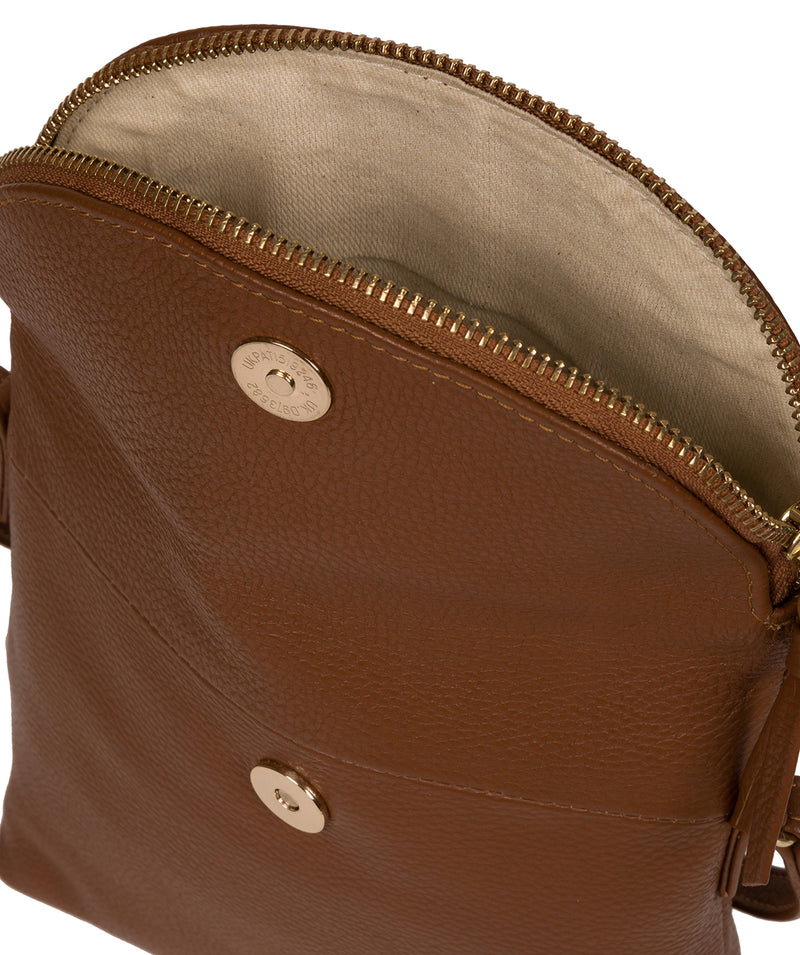 'Elfin' Tan Leather Cross Body Bag image 4