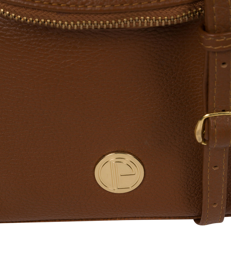 'Elfin' Tan Leather Cross Body Bag image 6