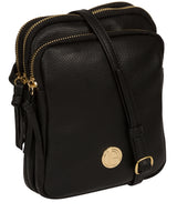 'Minnie' Black Leather Cross Body Bag image 5