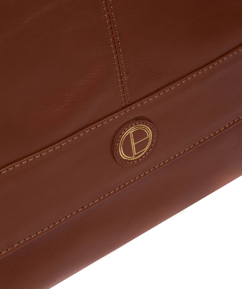 'Pembroke' Vintage Cognac Leather Backpack