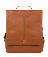 'Pembroke' Vintage Dark Tan Leather Backpack