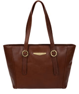 'Adelina' Brown Leather Tote Bag image 1