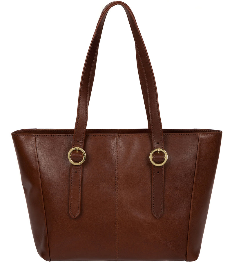 'Adelina' Brown Leather Tote Bag image 3