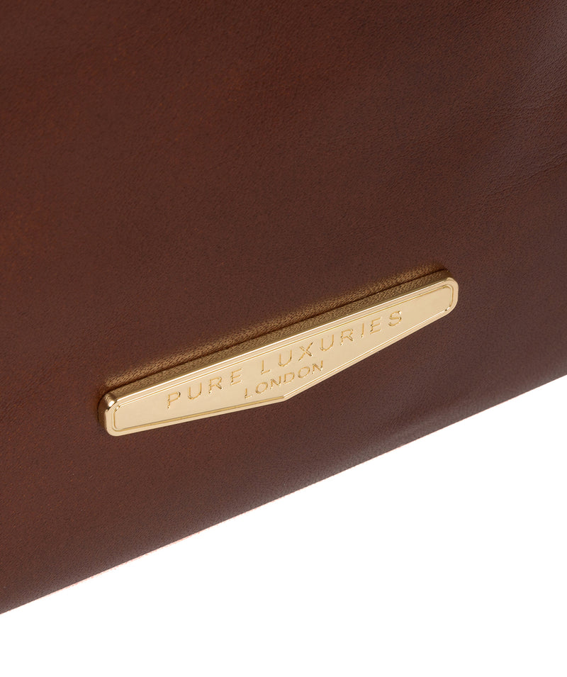 'Delfina' Brown Leather Backpack image 6