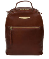 'Natala' Brown Leather Backpack image 1