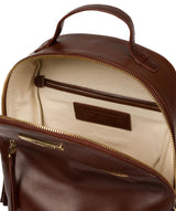 'Natala' Brown Leather Backpack image 4