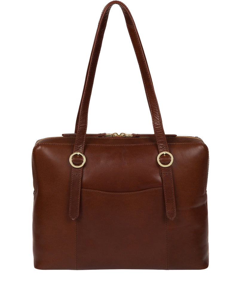 'Ornella' Brown Leather Handbag image 3