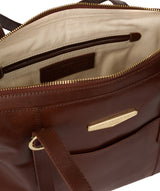 'Ornella' Brown Leather Handbag image 4