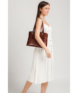 'Ornella' Brown Leather Handbag image 2