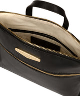 'Lauretta' Black Leather Cross Body Bag image 4