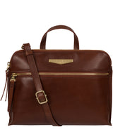 'Lauretta' Brown Leather Cross Body Bag image 1