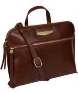 'Lauretta' Brown Leather Cross Body Bag image 5