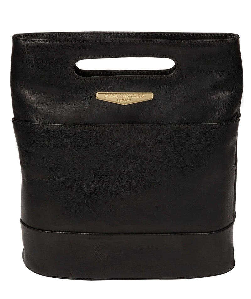 'Margherita' Black Leather Backpack image 1