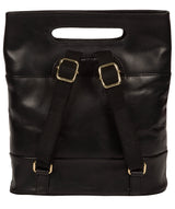 'Margherita' Black Leather Backpack