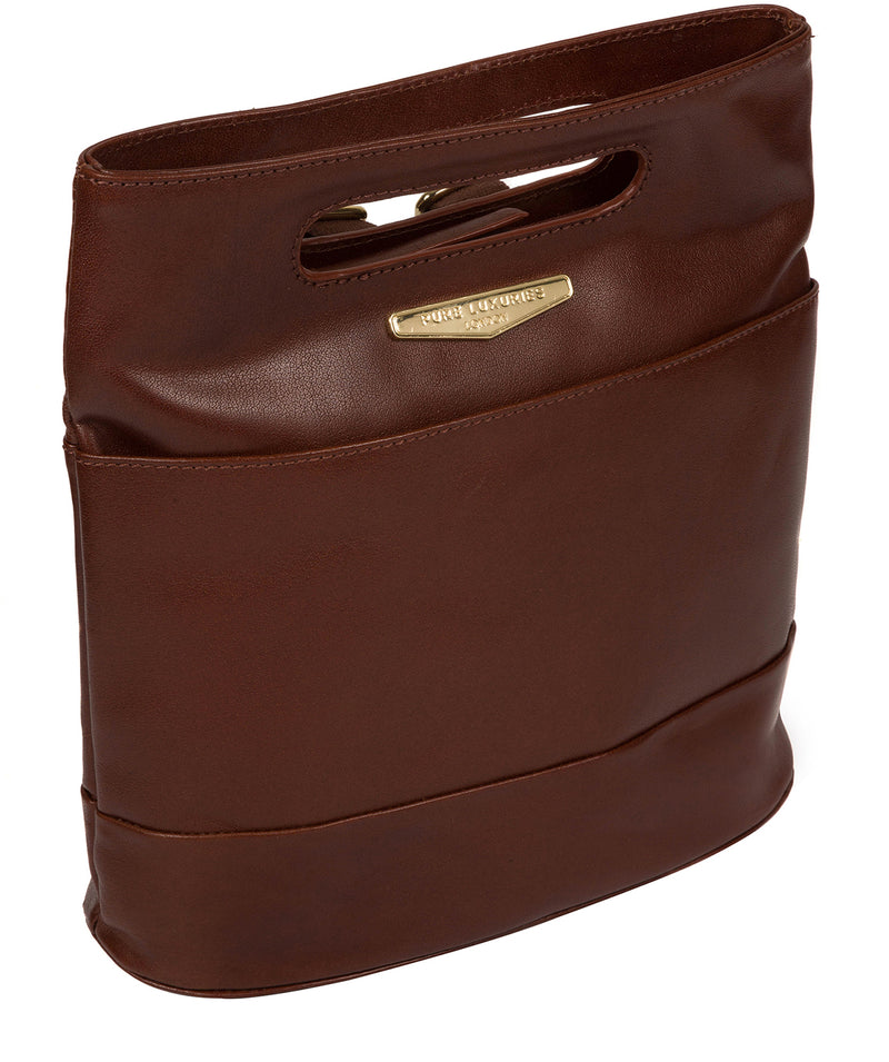 'Margherita' Brown Leather Backpack image 5